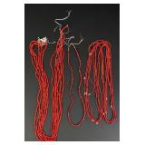 Hudsons Bay Red White Heart Trade Beads