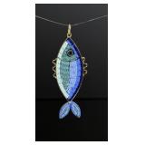 Micro Mosaic Italian Fish Pendant