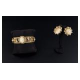 Florenza Cameo Costume Jewelry Suite