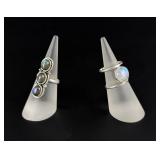 Sterling Silver Labradorite Rings