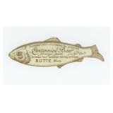 Centennial Beer Butte Montana Fish Decal
