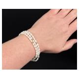 14k Gold Freshwater Pearl Bracelet