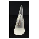 Navajo Sterling Silver Concho Pattern Ring