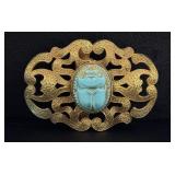 Colonial Egyptian Revival Scarab Belt Buckle
