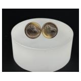 Carved Horn Horse Head Cuff Links