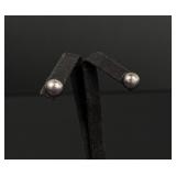 14K Gold and Tahitian Pearl Earrings