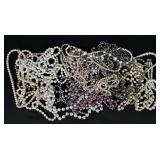 3 Pounds of Costume Jewelry Faux Pearl Necklaces