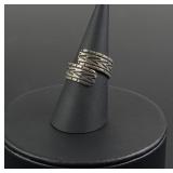 Navajo Sterling Silver Animal Track Ring