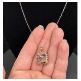 Bangkok Ratnaraj Sterling Silver Ametrine Necklace