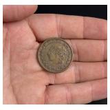 1837 Hard Times Token Centre Market New York