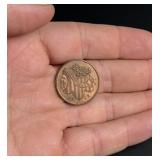 1863 Civil War Token Staudingers New York