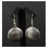 Sterling Silver Mimbres Domed Earrings