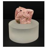 Rhodochrosite Fish Carving