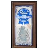 Pabst Blue Ribbon Beer Bar Mirror Sign