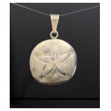 Taxco Mexico Sterling Silver Sand Dollar Pendant