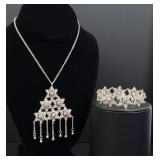 Sterling Silver Filigree Jewelry Suite
