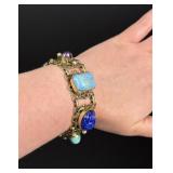 Art Deco Egyptian Revival Costume Jewelry Bracelet