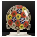 Millefiori Art Glass Paperweight