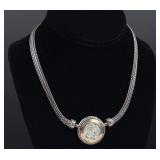 Sterling Silver Brutalist Necklace