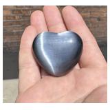 Grey Tigers Eye Carved Heart
