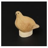 Alaskan Inuit Eskimo Carved Horn Ptarmigan