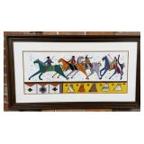 Virginia Alice Stroud Indian War Party Painting