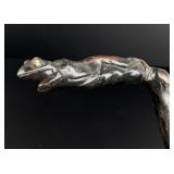 19th Century American Folk Art Frog Walking Stick