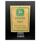John Deere Parking Sign