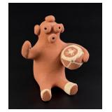 Judy Toya Jemez Pueblo Mudhead Pottery Drummer