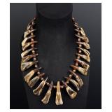 Plains Indian Buffalo Tooth Necklace