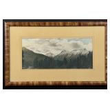 Canadian National Park Hand Tinted Photo