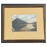 George Noble Mt. Rundle Hand Tinted Photo