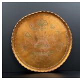 Ben Talachy San Juan Pueblo Copper Tray