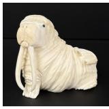 Dennis Pungowiyi Alaskan Inuit Carved Walrus