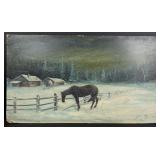 Harry Leonard Lopp Glacier Park Montana Painting