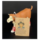 Chandler Begaye Navajo Folk Art Wood Carving Cow