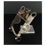 El Gato Silver Overlay Spade Horse Bit