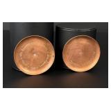 Navajo Trading Post Hammered Copper Dishes