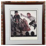 Norman Rockwell School Play Lithograph