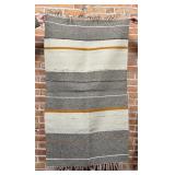Antique Mexican Wool Serape Saltillo Rug