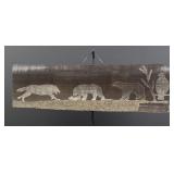 Ada Lynn Negovana Inuit Scrimshaw Baleen Panel