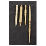 Whaler Made Whale Bone Sewing Bodkin Awls Tools