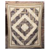 1920s Amish Log Cabin Barn Quilt