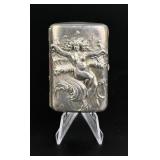 Unger Bros Nude Sterling Silver Cigarette Case