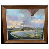 Frank Lovewell Hot Air Balloon Painting