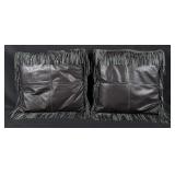 Cowboy Stetson Leather Fringe Pillows