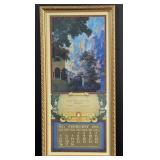1933 Washington Calendar Maxfield Parrish Print