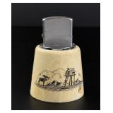 Alaskan Inuit Eskimo Carved Ivory Lighter