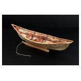 Victor Swan Alaskan Inuit Eskimo Miniature Canoe