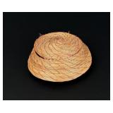 Native American Indian Lidded Basket